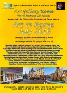 Art in Rome July 2019 locandina-rr